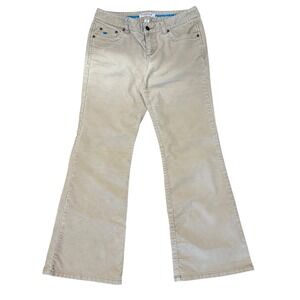 Aeropostale Women's Tan Corduroy Flare Jeans Size 7/8 Short